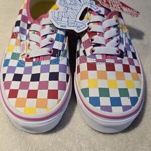 Vans Kids Multicolor Checkered Sneakers